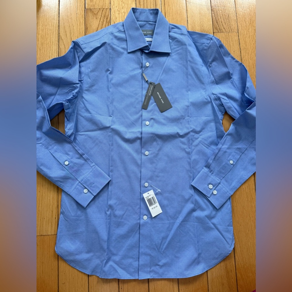 Michael Kors Classic Blue Dress Shirt